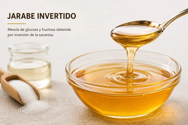 Azúcar invertido: Jarabes ORO, DECO e invertido parcial — proceso enzimático o ácido, según aplicación.