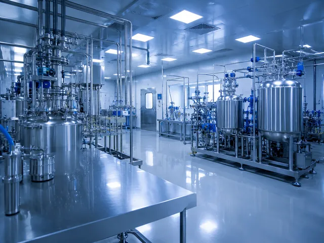 Interior de planta de producción.
